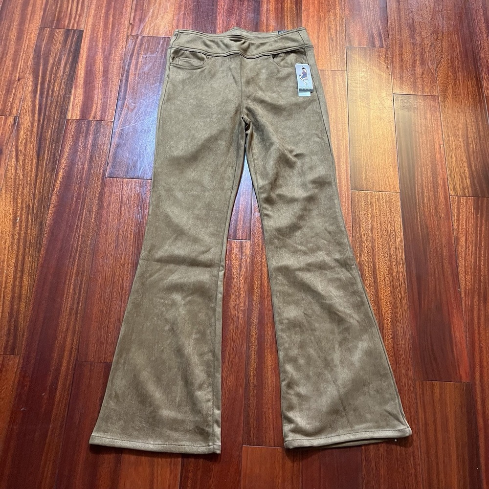 Sofia Vergara Pants Womens 8 Melisa Flare Pull On Luxe Vintage Denim 30x32 Brown